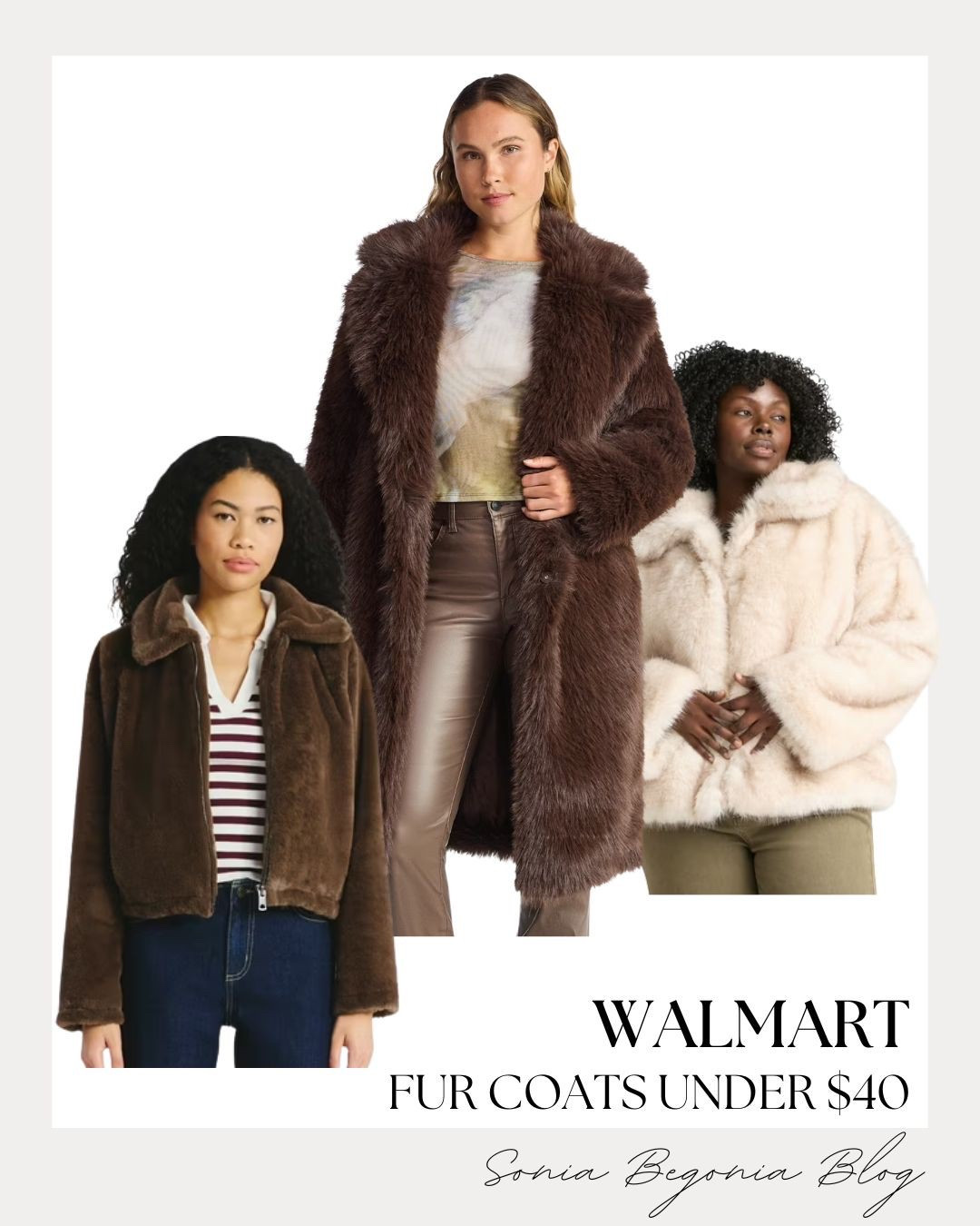 Cozy, chic, and under $40?! 😍
These faux fur coats from Walmart are giving designer vibes without the price tag. Perfect for winter days, holiday trips, or layering over your favorite outfits! ❄️✨

⸻

#walmartfinds #walmartfashion #walmartoutfits #walmartstyle #walmartmusthaves #walmartfashionfinds #affordablefashion #budgetfriendlyfashion #walmartwinterfinds #walmartcoat #walmartwinterfashion #walmartlookbook #walmartlove #ltkwalmart #ltkwinterfashion #ltkinspo #ltkfashion #fauxfurcoat #cozyoutfitideas #winterfashioninspo #walmarthaul #fashionfinds2025 #under40finds #walmartdeals #affordablewinterstyle

#LTKStyleTip #LTKFindsUnder50 #LTKSeasonal