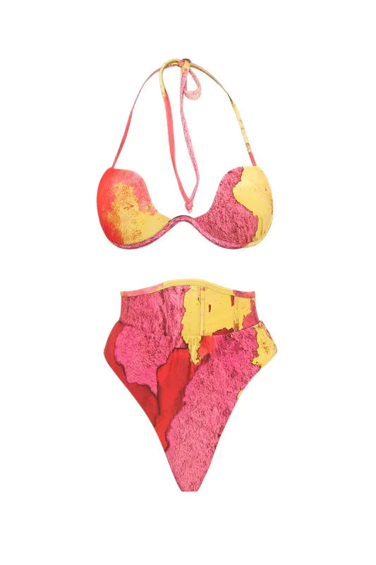 Andrea Iyamah Gura Corset Waist Bikini Bottom - Yellow - M | Verishop