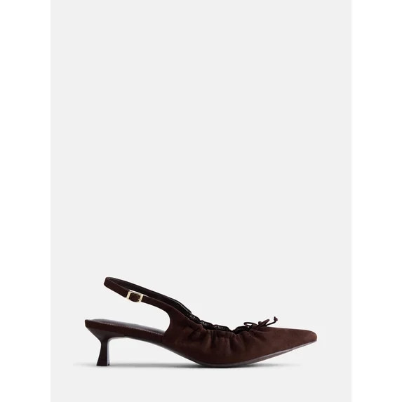 Scenario Women's Scrunch Slingback Heels | Walmart (US)