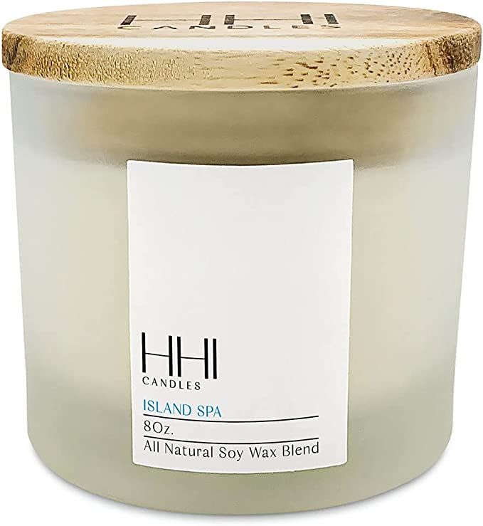 All-Natural Scented Soy Candle | Island Spa | A Fresh Blend of Eucalyptus and Citrus | Large Eigh... | Amazon (US)