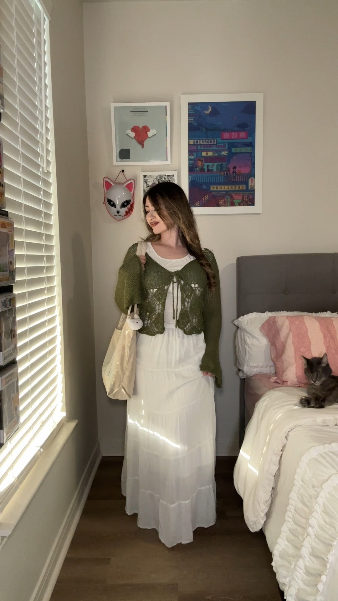 white maxi skirt outfit