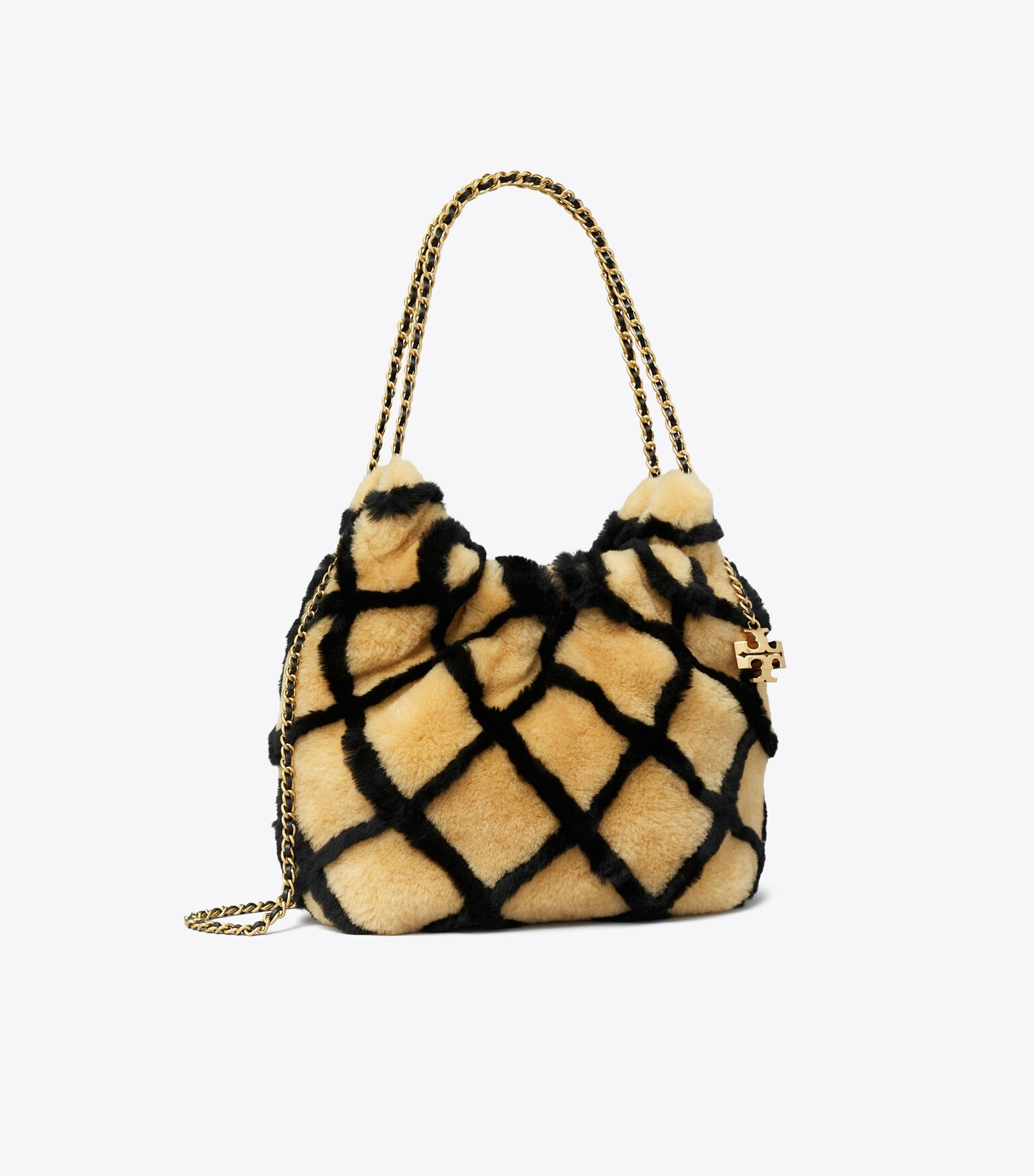 MINI FLEMING SHEARLING DRAWSTRING BAG | Tory Burch (US)