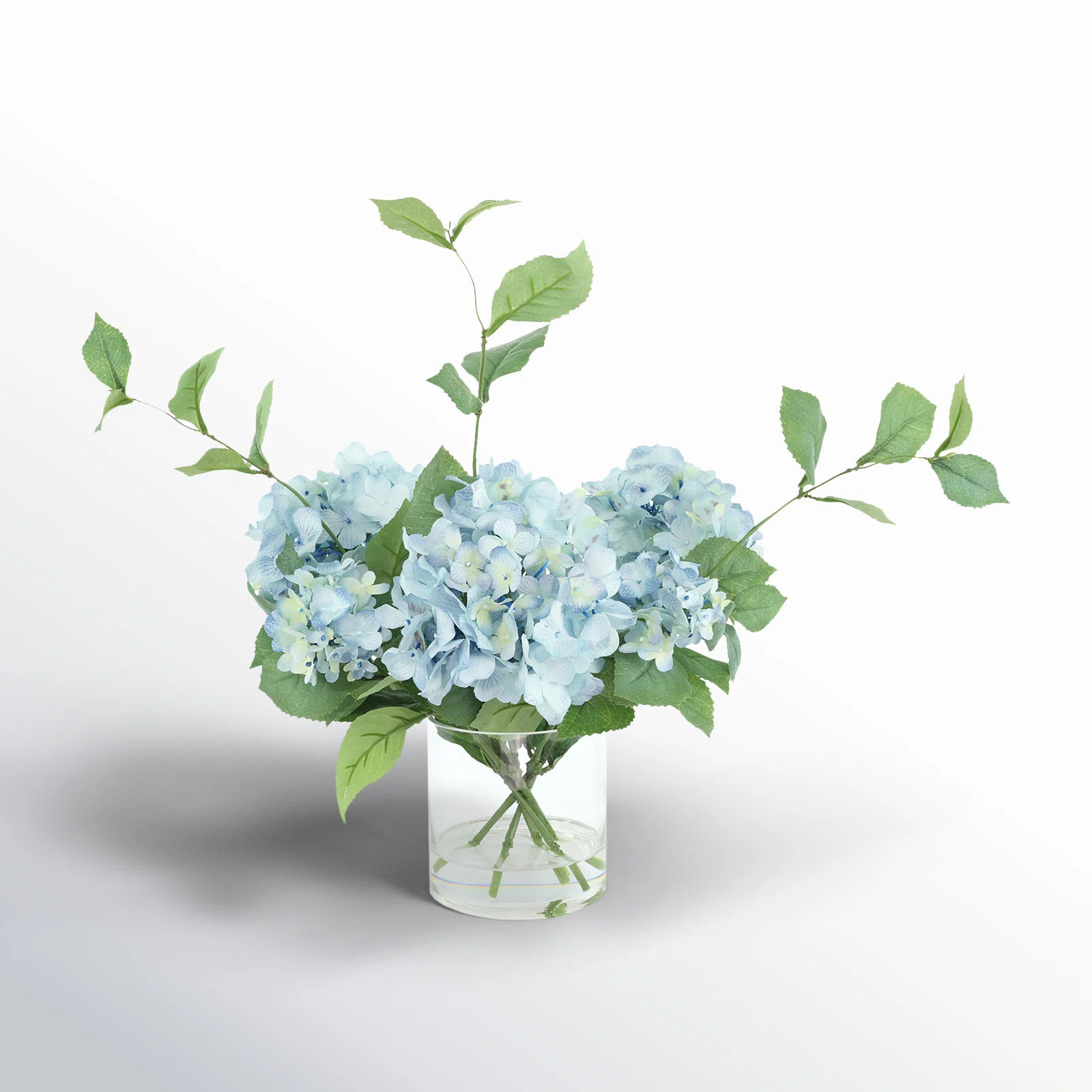 Keenum Hydrangea Floral Arrangement in Vase | Wayfair North America