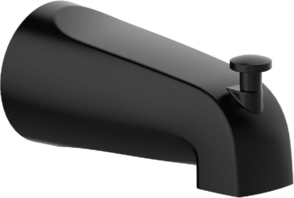 Design House 595611 Tub Pull-Up Diverter Spout for Bathroom, Matte Black | Amazon (US)