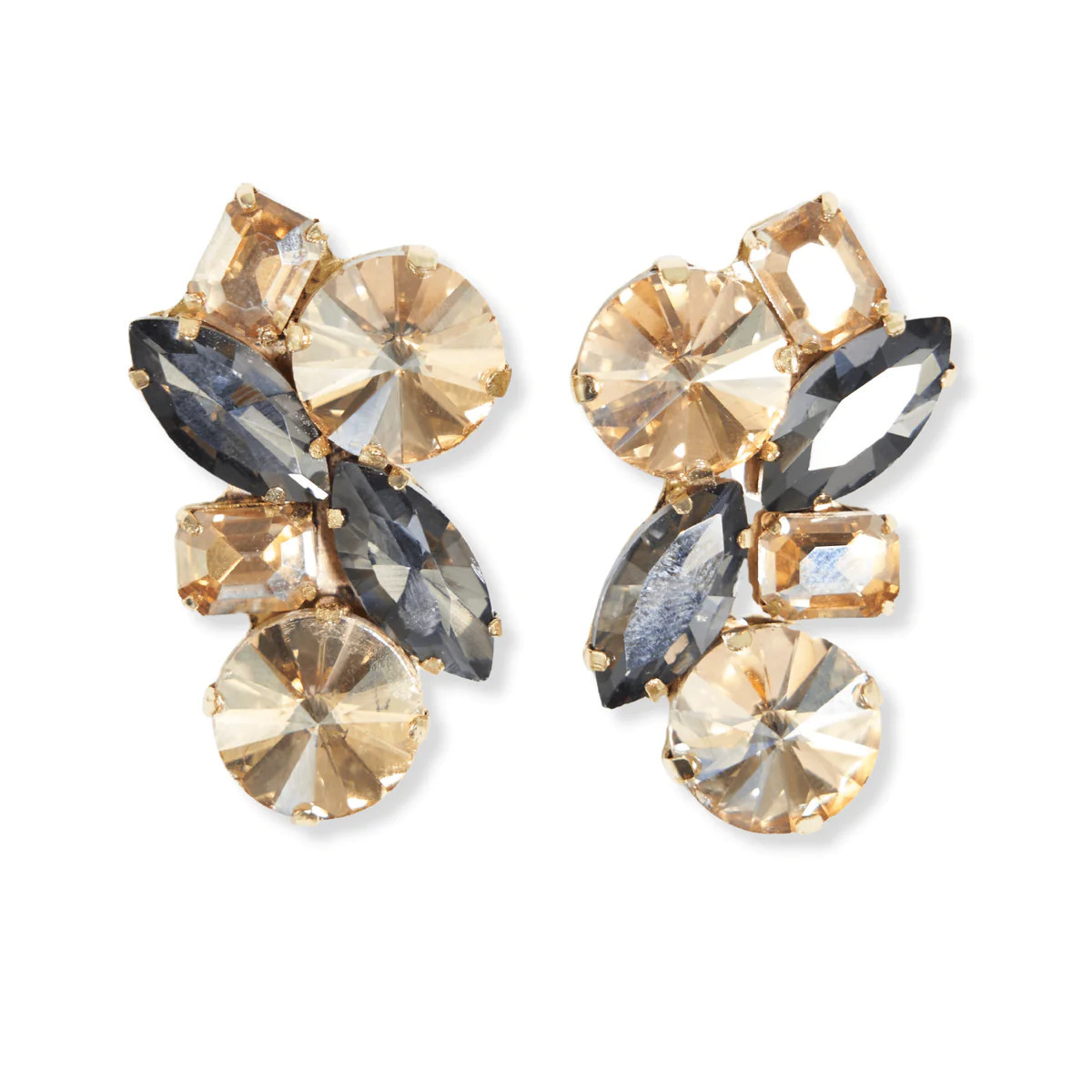 Ivy Multi Mixed Post Earrings Black | INK+ALLOY