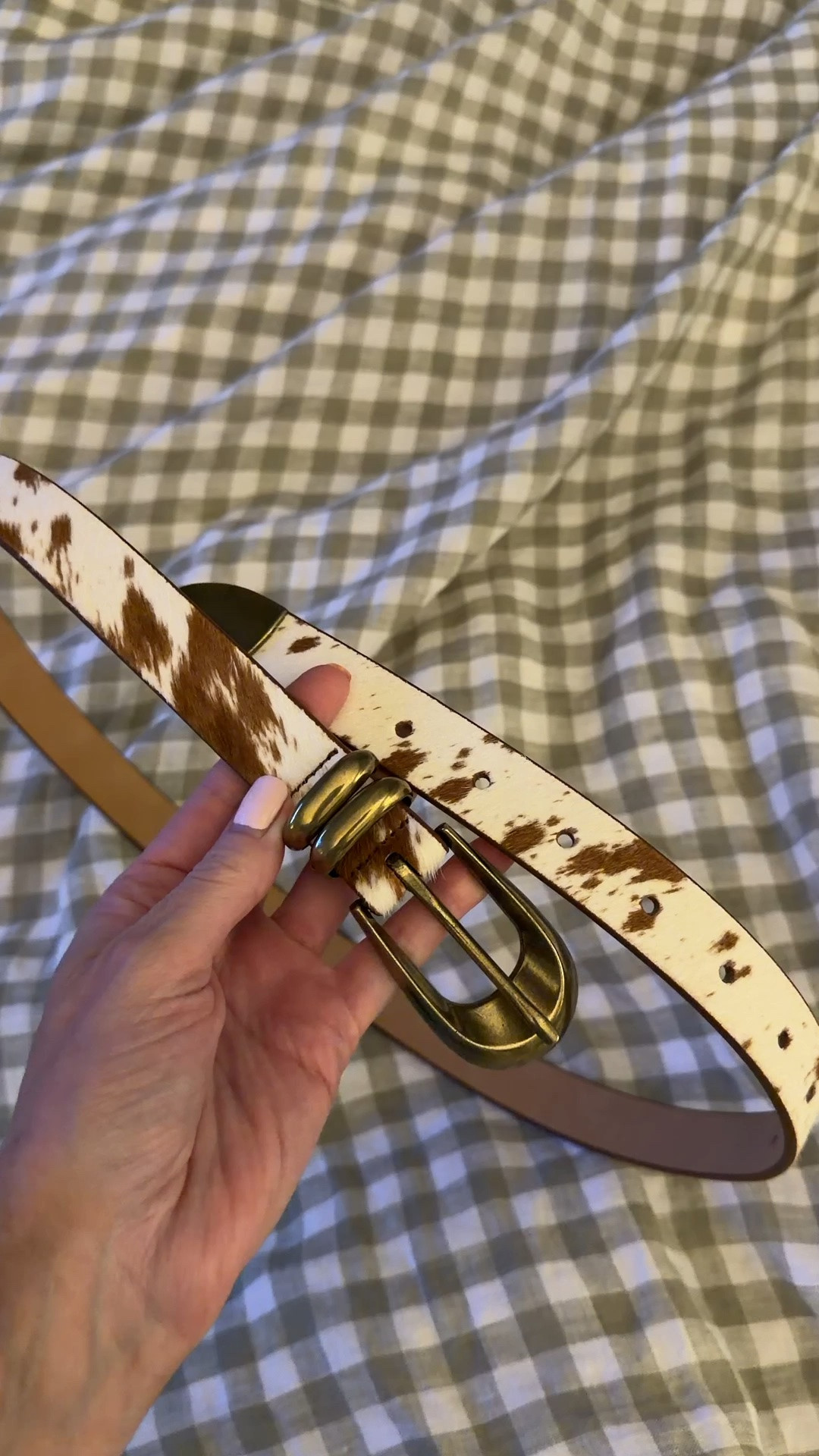 @Target cowhide belt