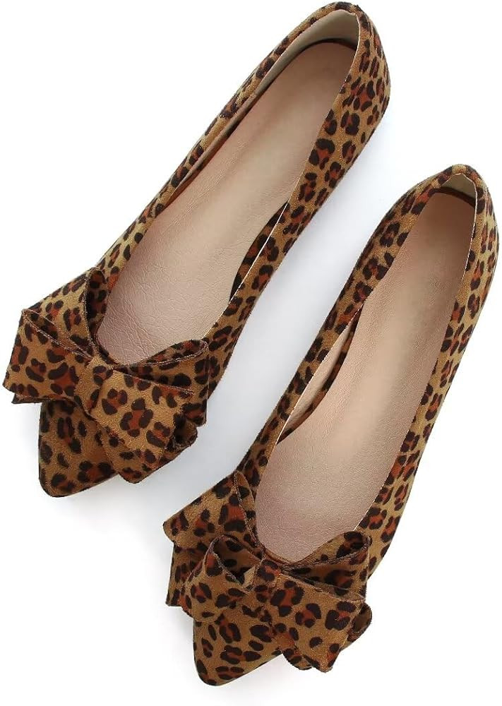 TN TANGNEST Women Fashion Bowknot Flats Comfort Pointed Toe Dress Shoes | Amazon (US)