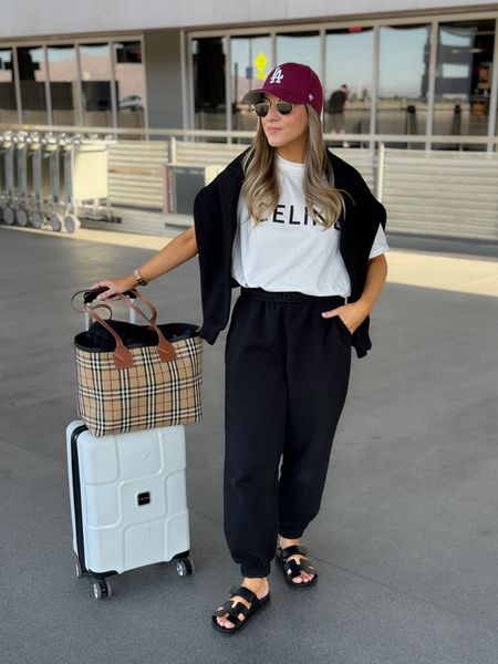 Airport outfit- comfy for a night flight.

I wear xs in the t-shirt,
Xs in the hoody & small in the bottoms.

#LTKstyletip #LTKtravel #LTKfindsunder100