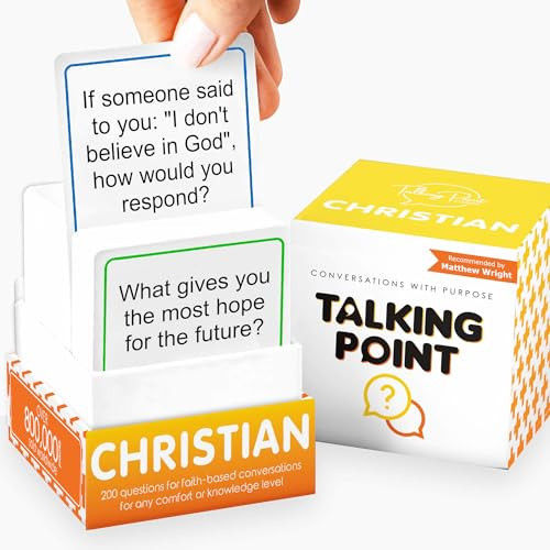 200 Conversation Cards for Christians - Explore Your Faith and Have Fun on Family Game Night, Bible Study or Youth Groups - Perfect for Church Groups, Couples Game Night, Easter Gifts | Amazon (US)