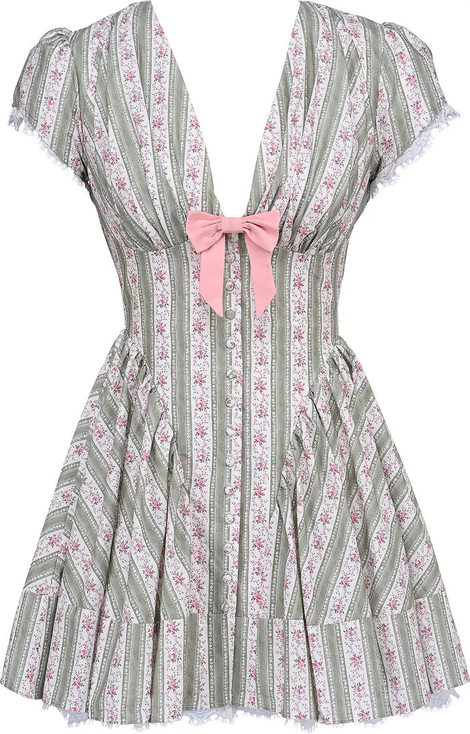 Emiliana Floral Print Minidress | Nordstrom