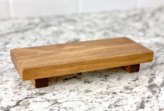 Farmhouse Soap Tray Pedestal Kitchen Decor Bathroom Decor | Etsy | Etsy (US)