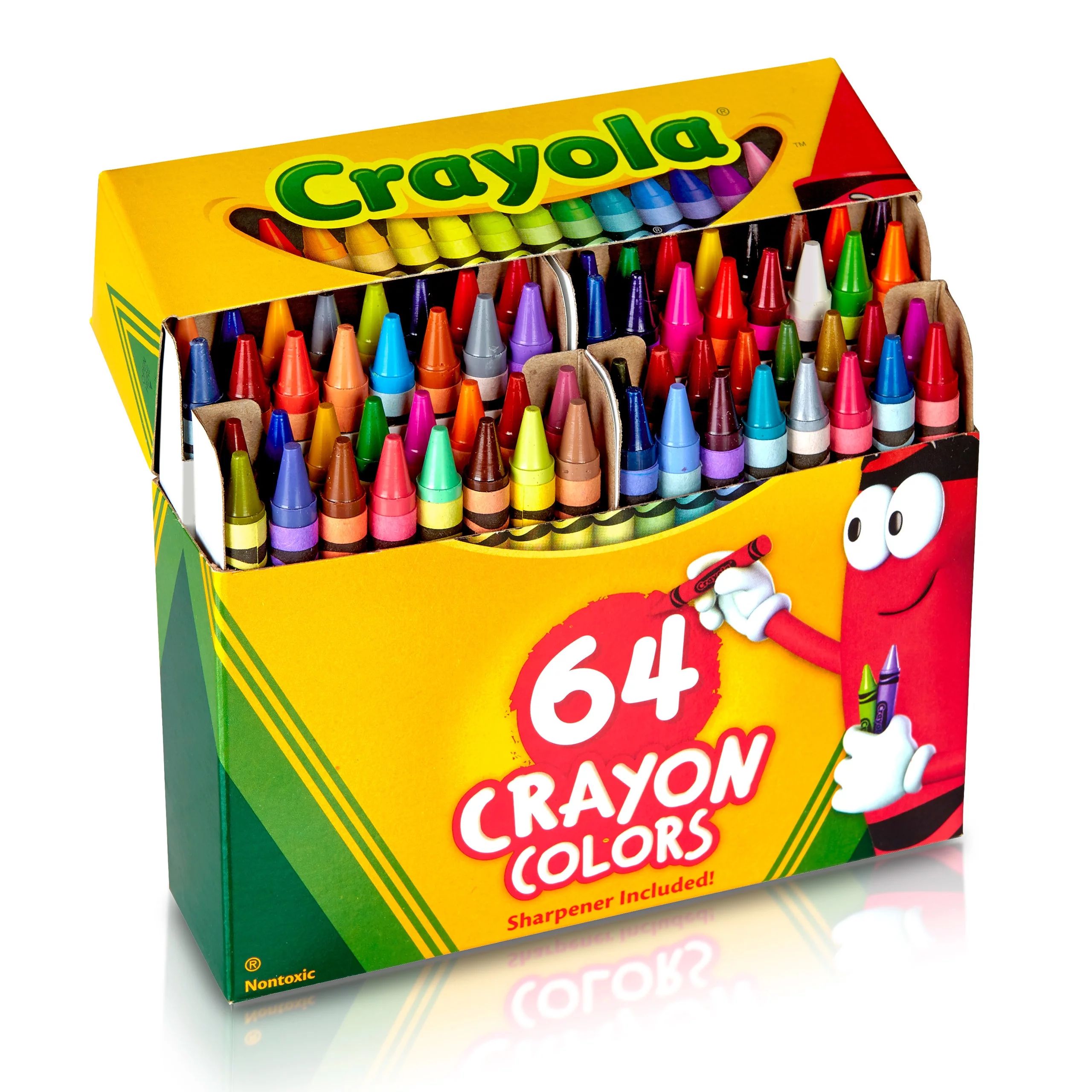Crayola Crayons, 64 Count, Assorted Colors, School Supplies for Kids - Walmart.com | Walmart (US)