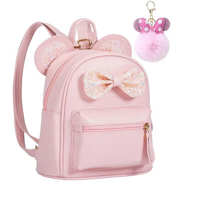 Narwey Cutest Toddler Sequin Bow Mouse Ears Bag Mini Backpack for Teen Little Girls with Pom Pom | Target