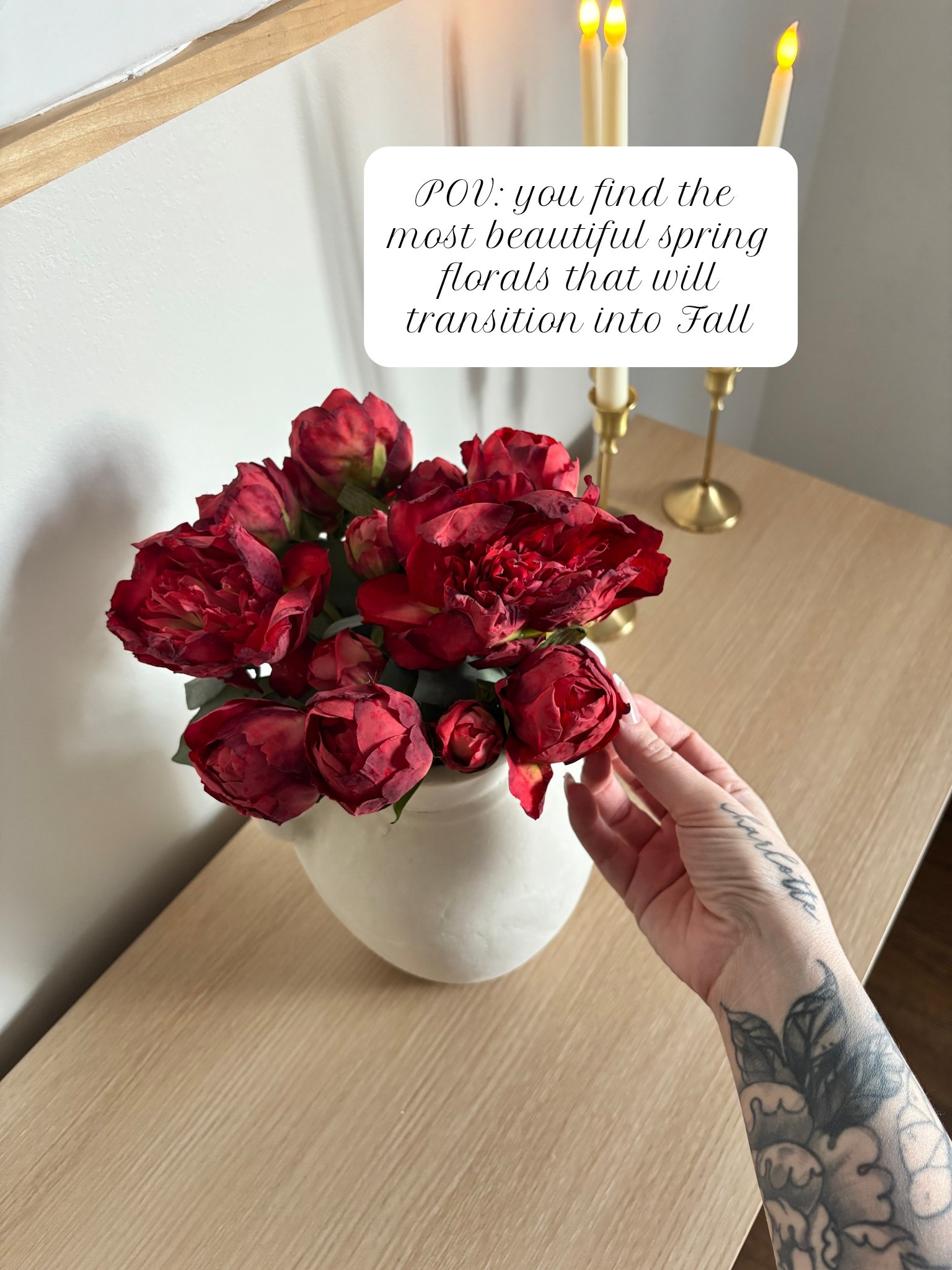 spring peonies, red flowers, real touch flowers, flowers, spring styling, faux florals 

#LTKSeasonal #LTKSpringSale #LTKHome