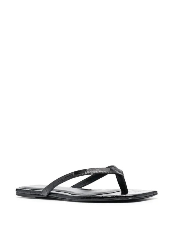 TOTEME square-toe flip-flops - Farfetch | Farfetch Global