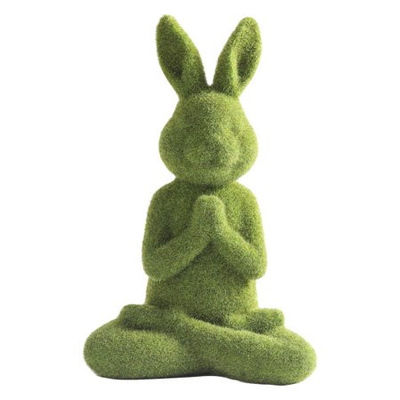 Garden Yoga Rabbit Figurine Cast in Resin Designed Rabbit Status for Roadside Indoor Outdoor Gardeni | Walmart (US)