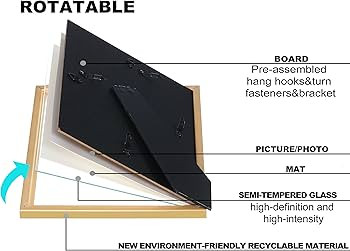 VIOLABBEY 11x14 Picture Frames Set of 4, Fits 8x10 Pictures with Ivory Mat or 11x14 without Mat, ... | Amazon (US)