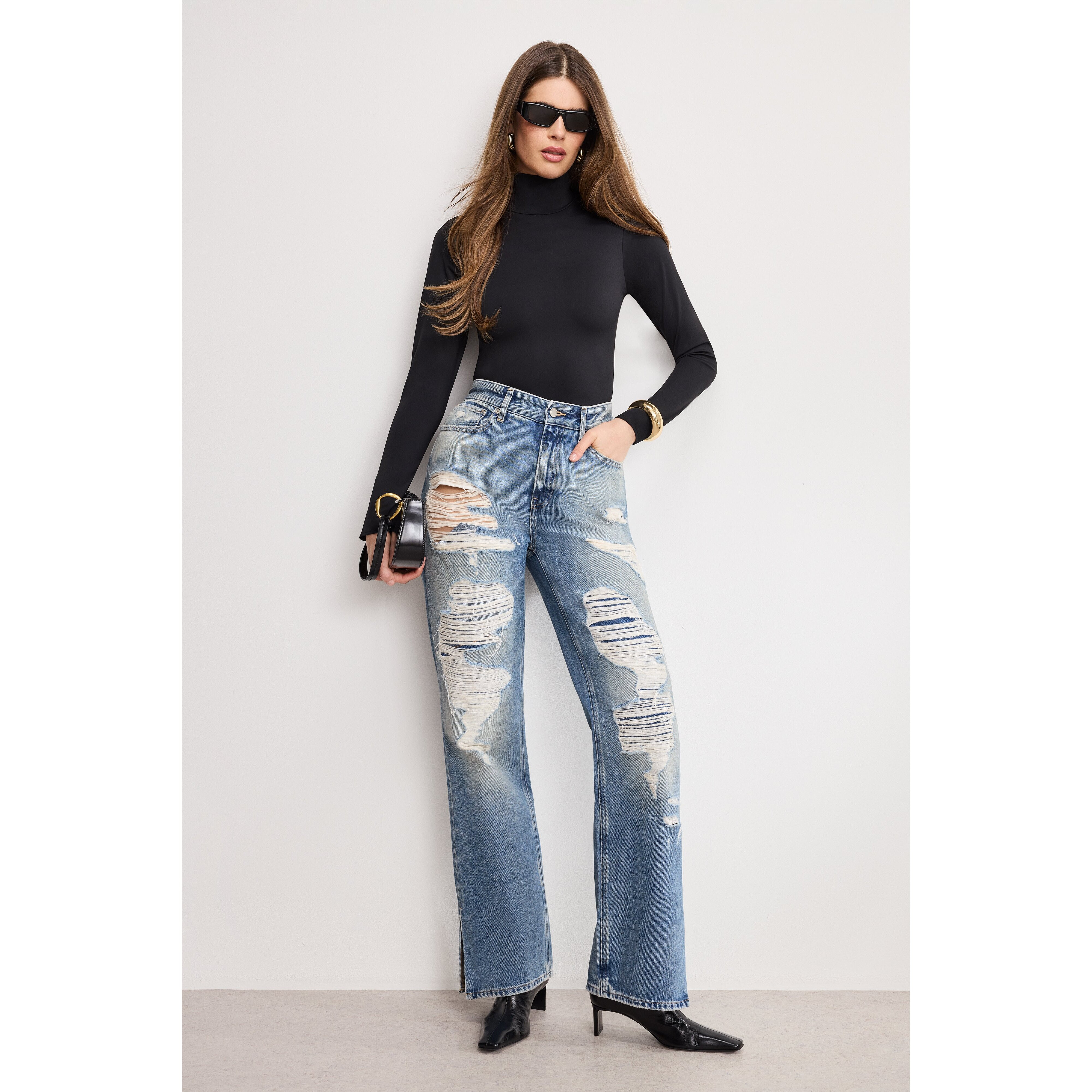 Women's The Khlo� Jean | Indigo, Size 22 Plus | Good American by Khlo� Kardashian | Good American