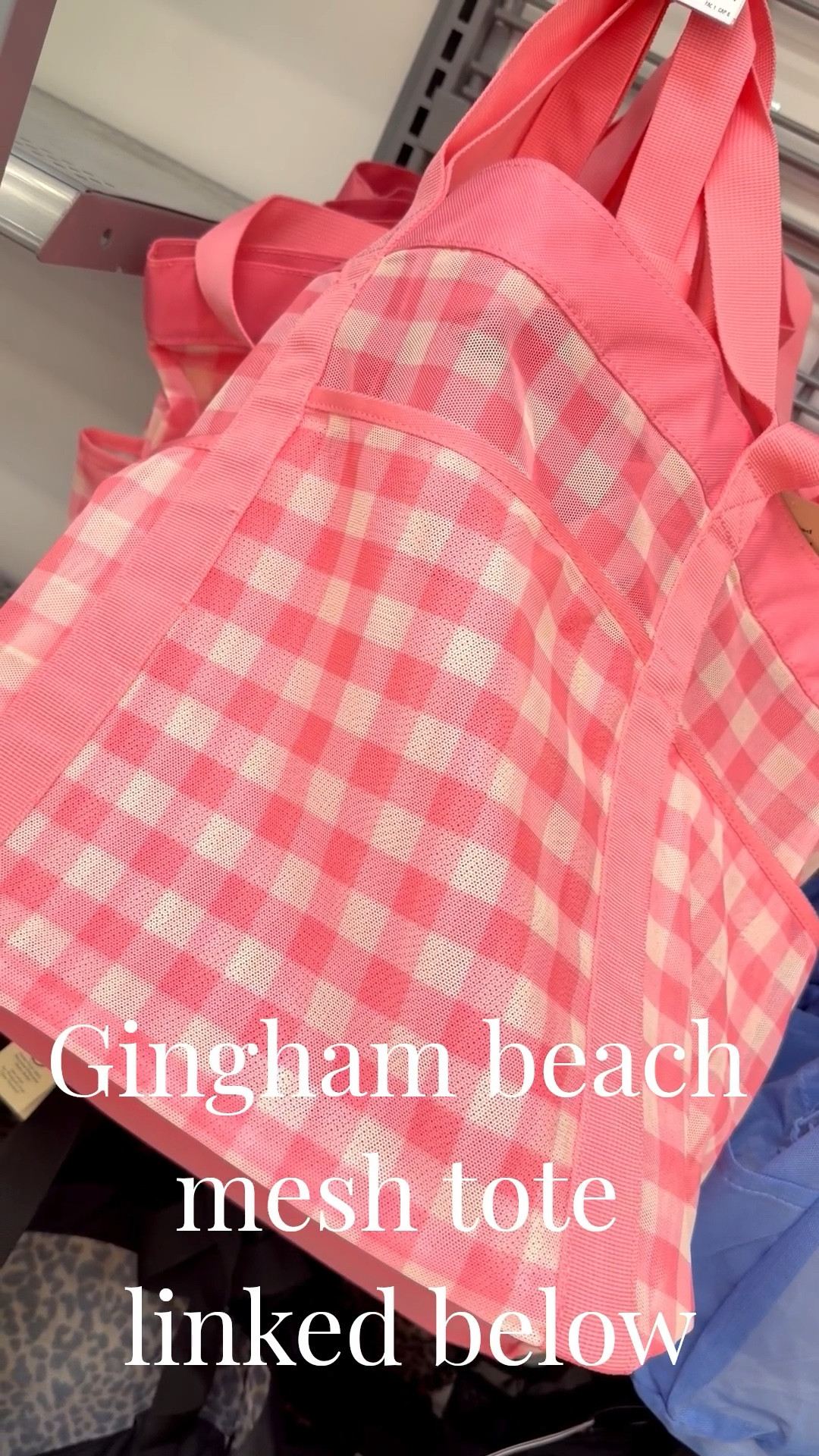 This gingham beach mesh tote is such a warm-weather essential 🌊☀️ Lightweight, roomy, and perfect for tossing in all your pool and beach day must-haves.

Whether you’re headed to spring break, the pool, or vacation, this one makes it easy to stay organized and cute at the same time ✨ Linked here if you’re getting summer ready. #beachtote #meshbeachbag #poolbag #springbreakessentials #vacationready #beachdaymusthaves #ltkstyle #summeressentials #ltkfinds

#LTKSwim #LTKTravel