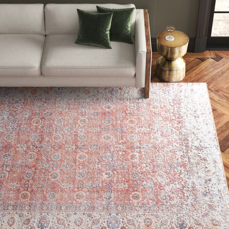 Lyona Red/Orange/Ivory Rug | Wayfair North America