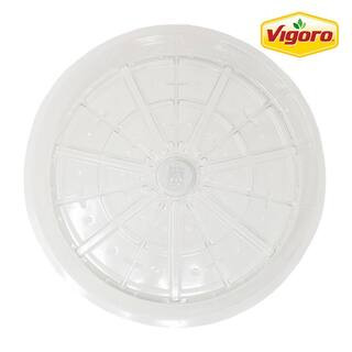Vigoro 4 in. Medium-Duty Plastic Planter Saucer VG-MD4 - The Home Depot | The Home Depot