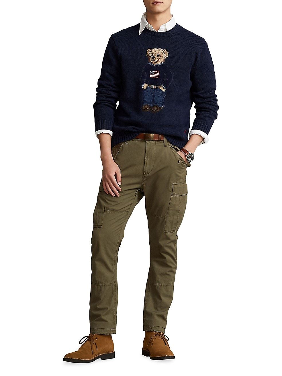 Polo Bear Linen & Cotton Sweater | Saks Fifth Avenue