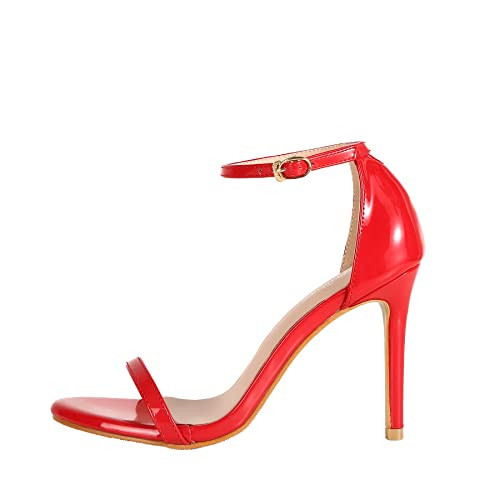 YONG HENG XIN Women's Sandals Stiletto Ankle Strap Evening Dress High Heel Open Toe Backpack (5.5, Orange, numeric_5_point_5) | Amazon (US)