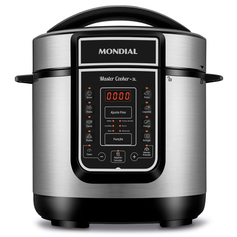 Panela Elétrica de Pressão Mondial Digital Master Cooker PE-40 3L - Preta/Inox | Casas Bahia (BR)