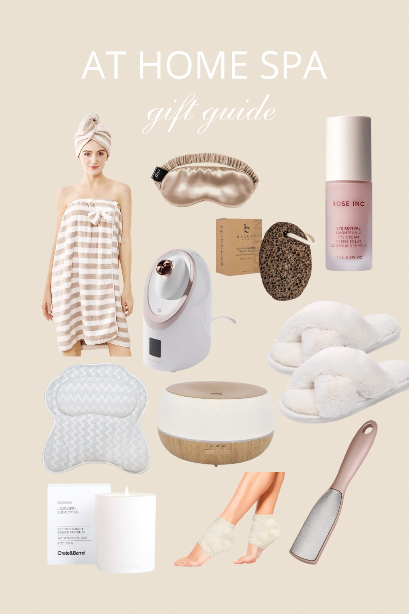 At home spa gift guide

#spa #ad #ads #slippers #diffuser #bath #eyecream #silkeyemask #silkpillow #bathtowel #pumice #spasocks #sephora #walmart #amazon

#LTKHoliday #LTKhome #LTKGiftGuide