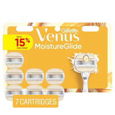Venus Moisture Glide Women's Razor Blade Refills - 7ct | Target