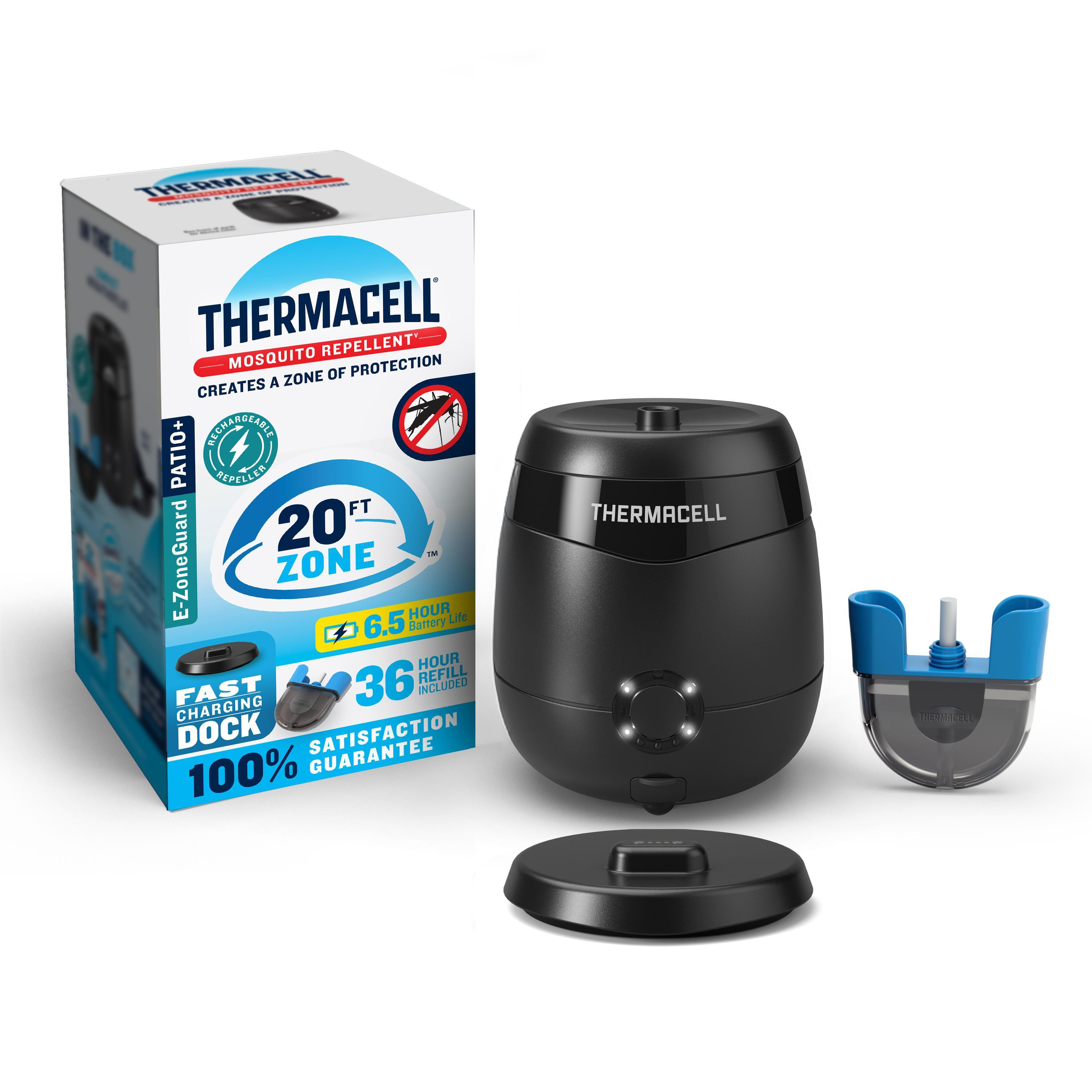 Thermacell 1 Count Rechargeable Mosquito Repeller with Charging Dock Natural Deet Free Electronic one_size in Black | E65X | Lowe's