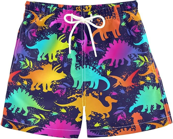Little Boys Swim Trunks Beach Board Shorts Quick Dry Swimsuit Bathing Suits with Mesh Lining | Amazon (US)
