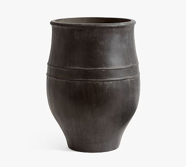 Sienna Fiber Stone Outdoor Planters | Pottery Barn (US)