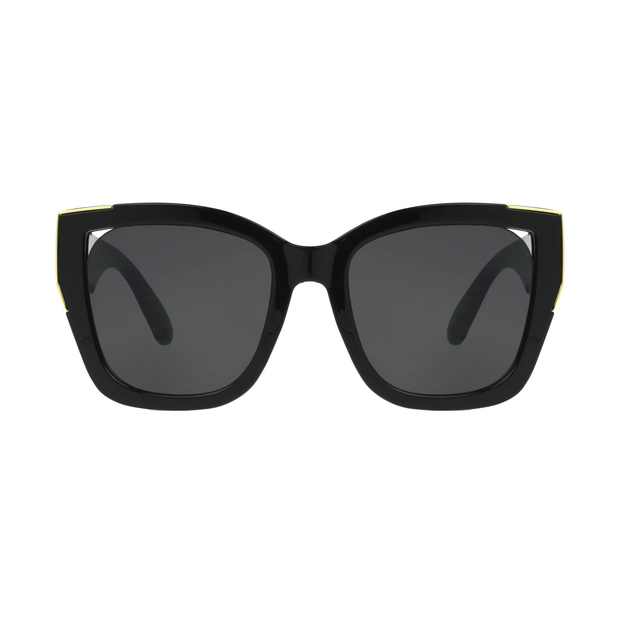 Foster Grant Women's Square Black Sunglasses | Walmart (US)