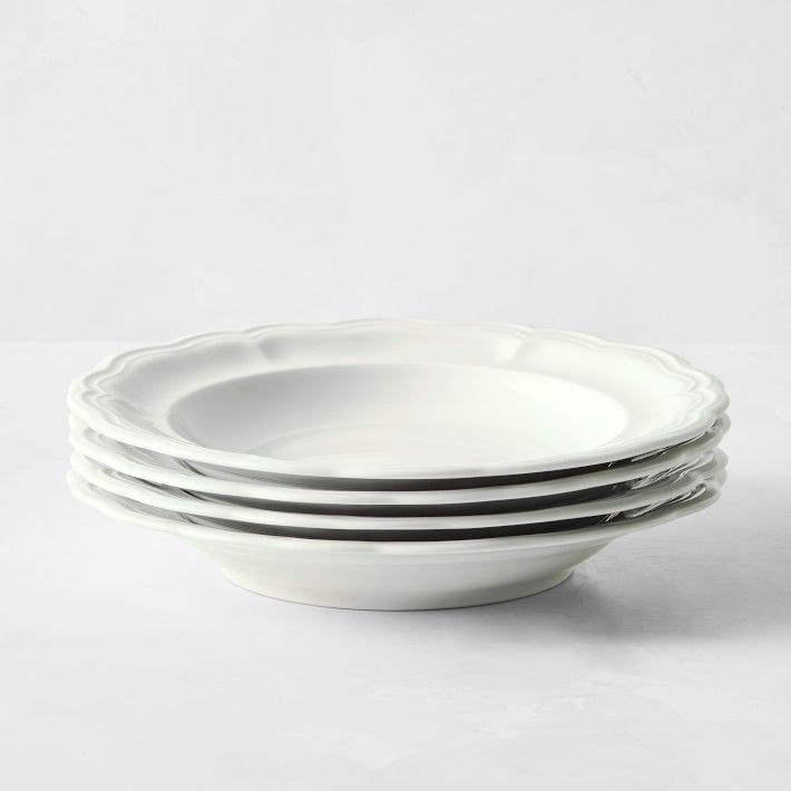 Pillivuyt Queen Anne Porcelain Soup Plates | Williams-Sonoma