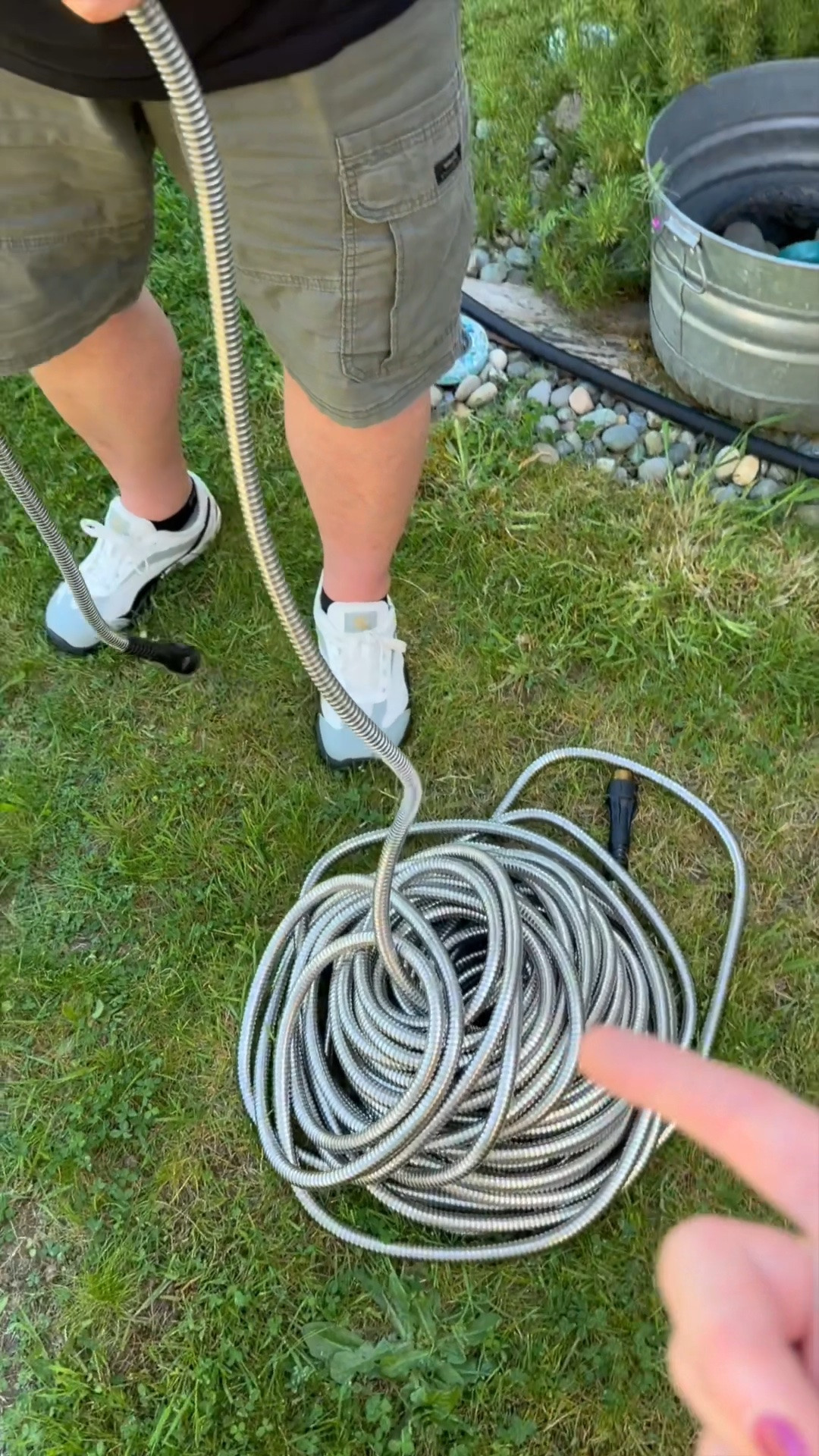 Heavy duty garden hose that's bionic steel! #gardenhose #gardening #homeandgarden #metalhose #hose

#LTKSaleAlert #LTKHome #LTKOver40