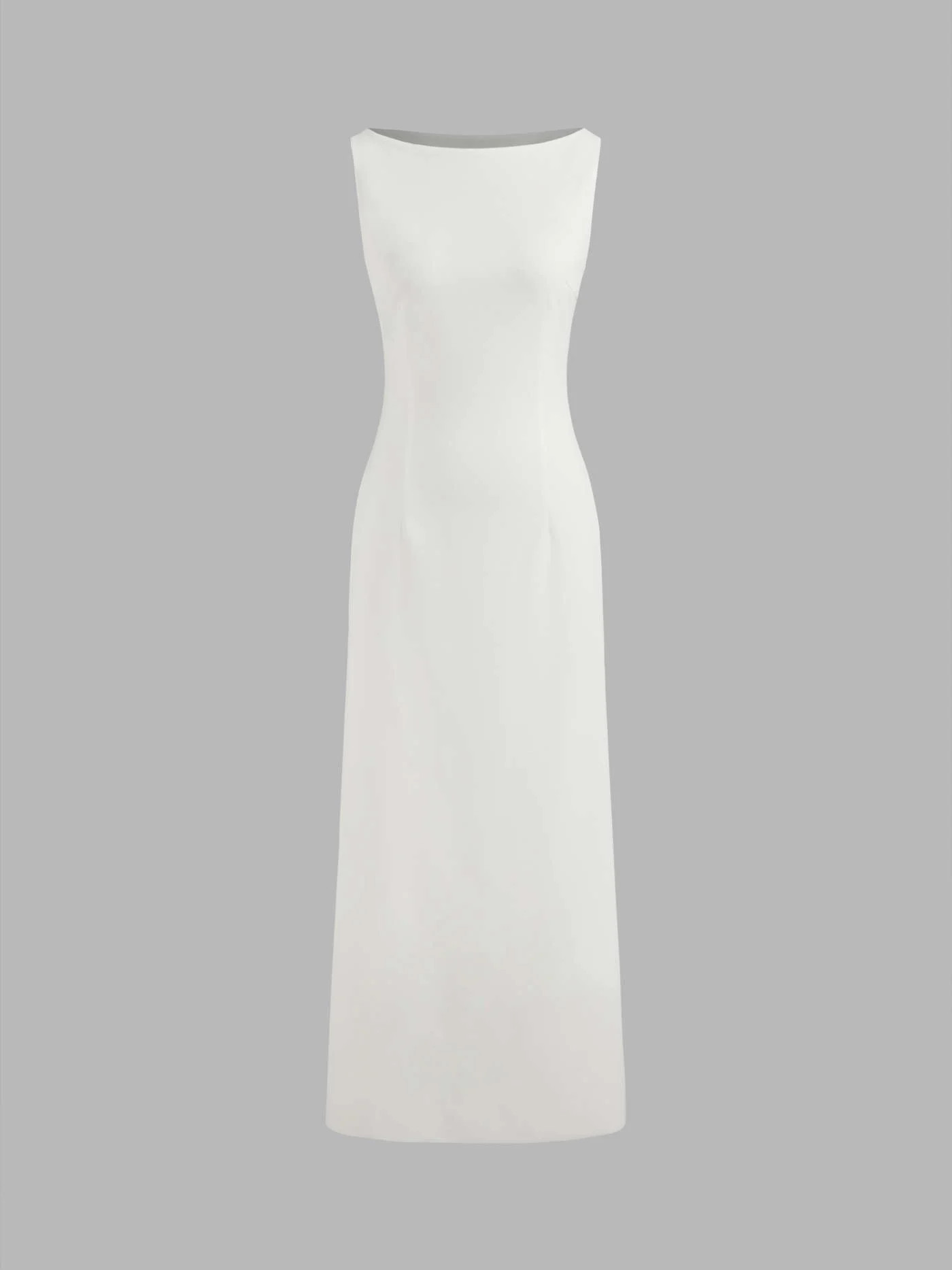 Boat Neck Solid Maxi Dress | Cider