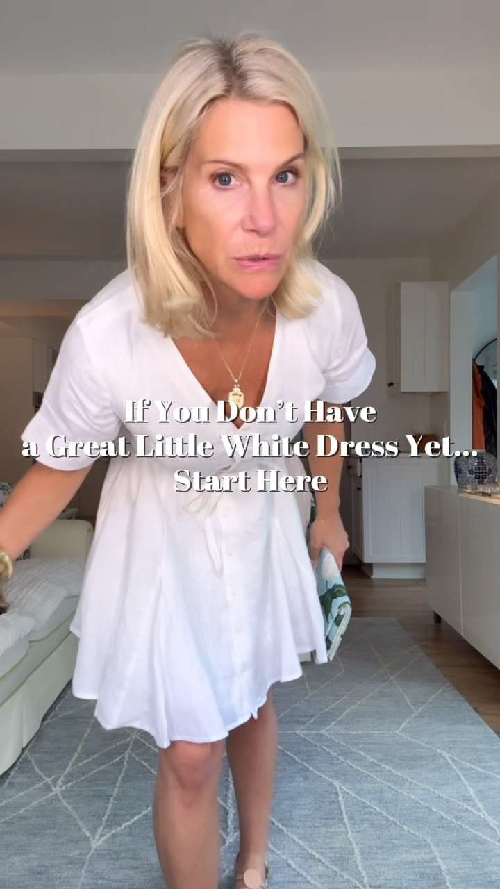 This is exactly the kind of white dress I love having in my closet because it never really goes out of style. It’s one of those throw-on-and-go dresses that still makes you feel really pretty, especially with flat sandals and a great bag in the summer. 

 #LTKgrwm #LTKootd