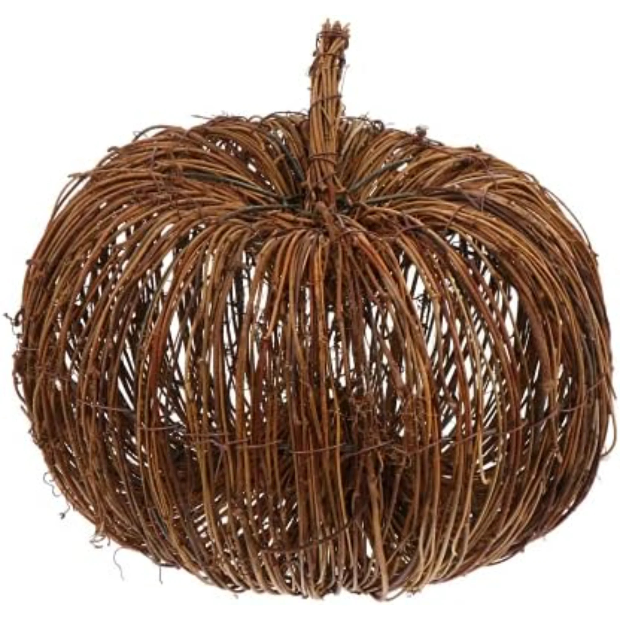 Artificial Pumpkin, Wicker Rattan Pumpkin Fake Pumpkin Halloween Pumpkin Rattan Ball For Thanksgi... | Wayfair North America