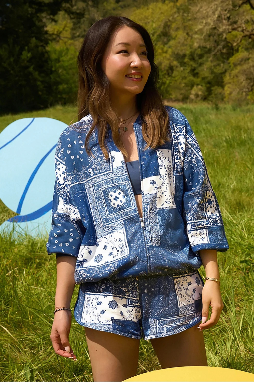 Year Round Terry Slouchy Bomber | Fabletics