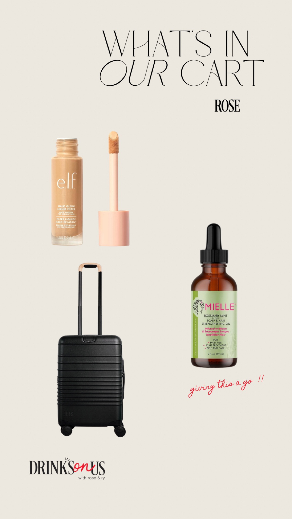 Products mentioned in Episode 52 of Drinks On Us, “Whats In Your Cart?” segment!! 

#LTKbeauty #LTKtravel #LTKitbag