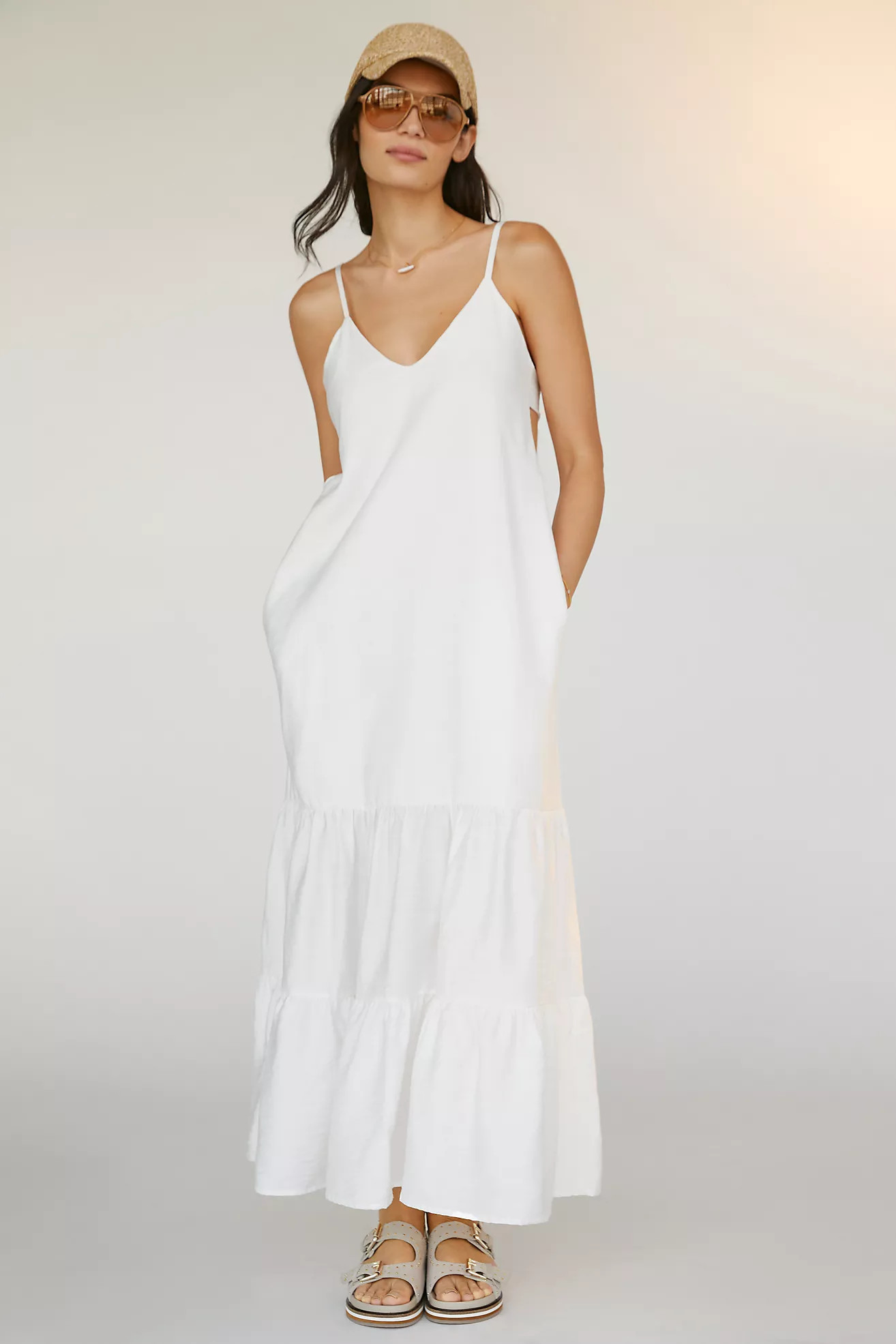 Peixoto Parker Tie Midi Dress | Anthropologie (US)