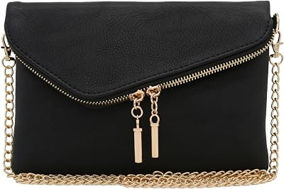 Envelope Wristlet Clutch Crossbody Bag with Chain Strap | Amazon (US)