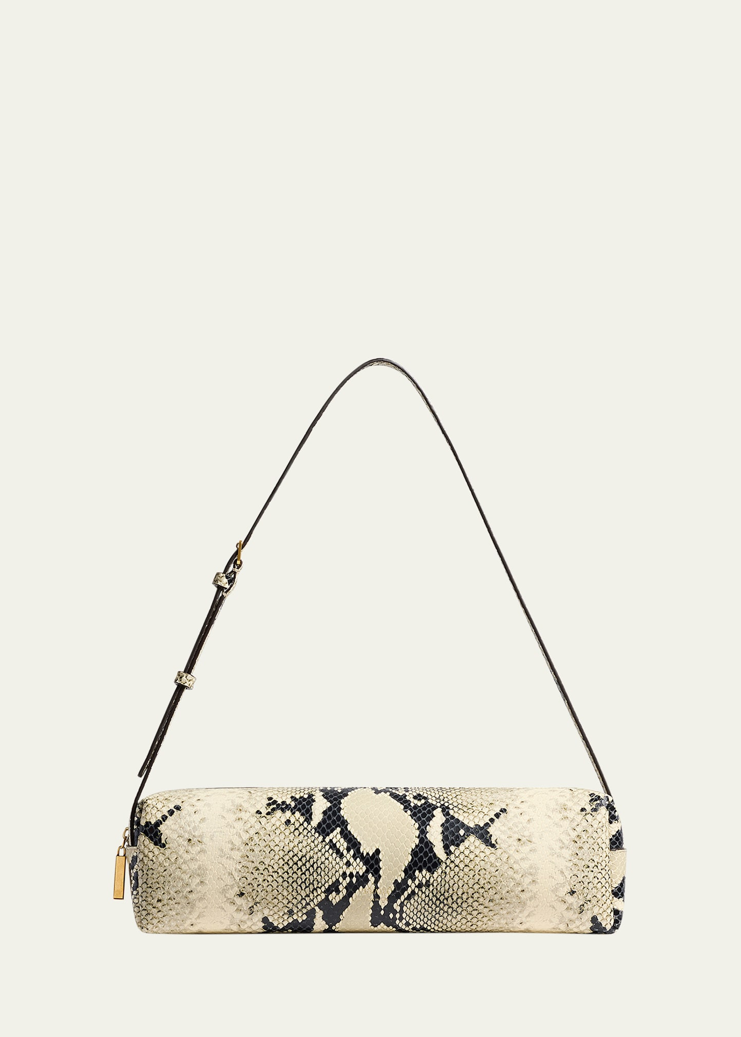 Khaite Kye Python-Print Leather Shoulder Bag | Bergdorf Goodman