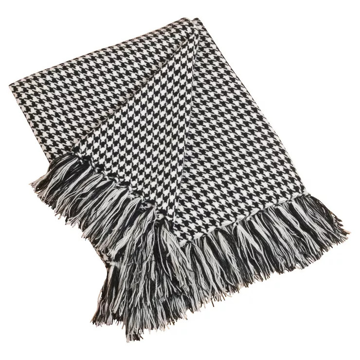Black Houndstooth Throw (50"X60") | Target