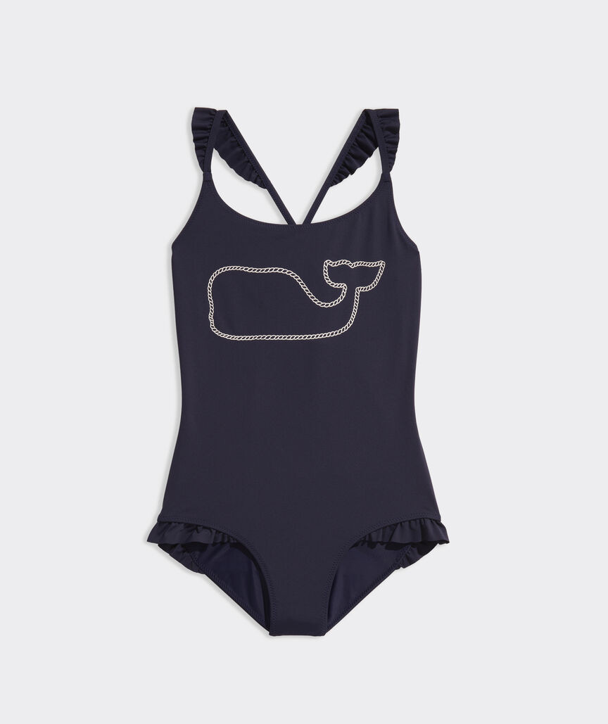 Girls'  Ruffle One-Piece | vineyard vines