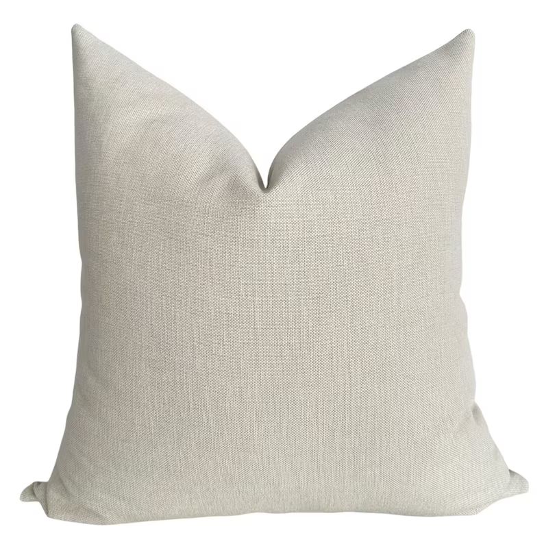 Fair Lady Pillow Cover, Neutral Pillow, Cream Pillow, Designer Pillow, Solid Pillow, Decorative P... | Etsy (US)