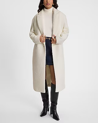 Boucle One Button Coat | Express