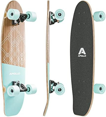 APOLLO Cruiser Skateboards - Midi Cruiser Longboard - Surf Carver Skateboard - Complete Cruiser Boar | Amazon (US)