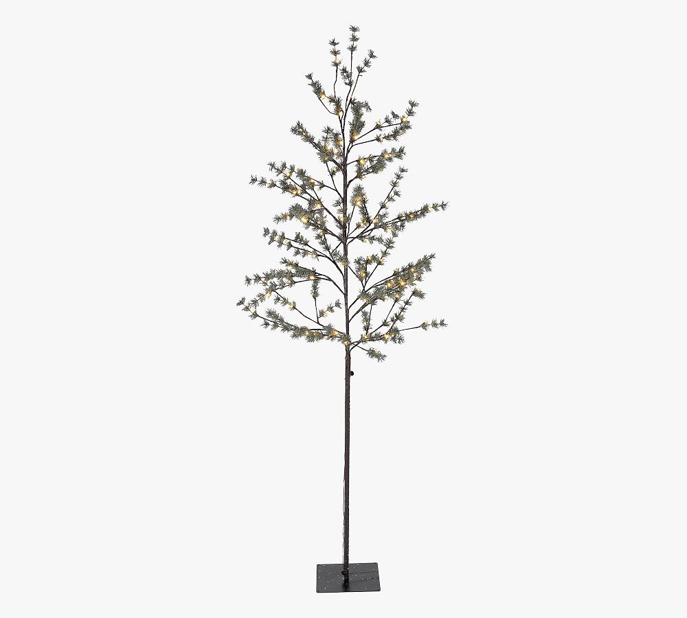 Lit Icy Pine Tree | Pottery Barn (US)
